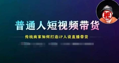 普通人短视频带货，传统商家如何打造IP人设直播带货-婷婷聊项目