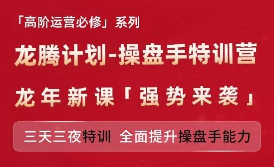 亚马逊高阶运营必修系列，龙腾计划-操盘手特训营，三天三夜特训 全面提升操盘手能力-婷婷聊项目