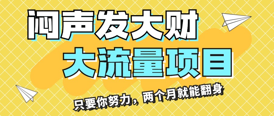 （11688期）闷声发大财，大流量项目，月收益过3万，只要你努力，两个月就能翻身-婷婷聊项目