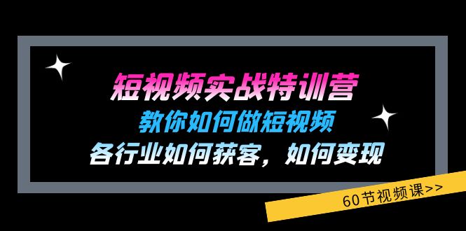 （11729期）短视频实战特训营：教你如何做短视频，各行业如何获客，如何变现 (60节)-婷婷聊项目