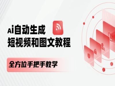 AI自动生成短视频和图文课程，全方位手把手教学-婷婷聊项目