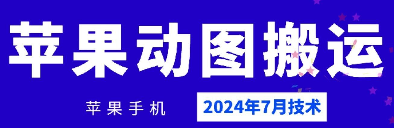 2024年7月苹果手机动图搬运技术-婷婷聊项目