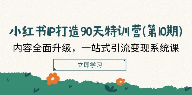 （12080期）小红书-IP打造90天特训营(第10期)：内容全面升级，一站式引流变现系统课-婷婷聊项目