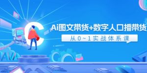 (11935期)Ai 图文带货+数字人口播带货,从0~1实战体系课(43节)-婷婷聊项目
